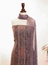 Royal Fashion Embroidered Chiffon Suits Unstitched 2 Piece - RF25EE 134 GREY